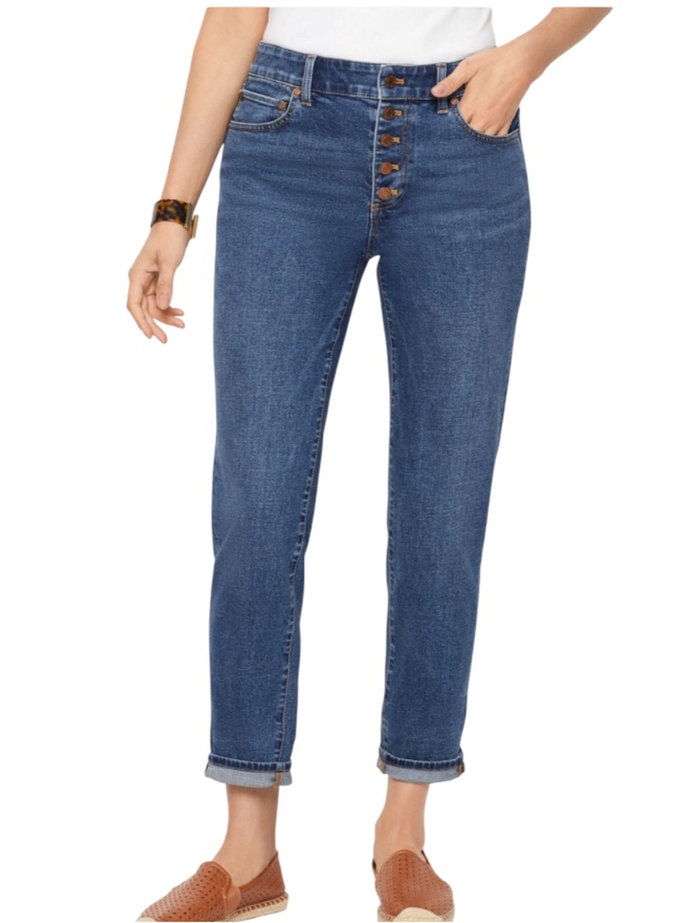 Talbots Everyday Relaxed Ankle Jeans - Picture 2 of 12
